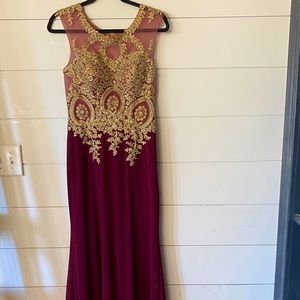 Raspberry Evening Gown